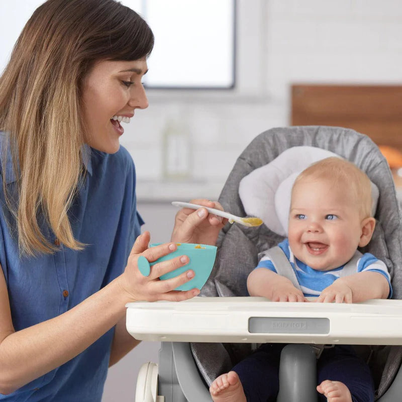 Baby and Toddler Easy-Grab Bowls-Grey-Teal