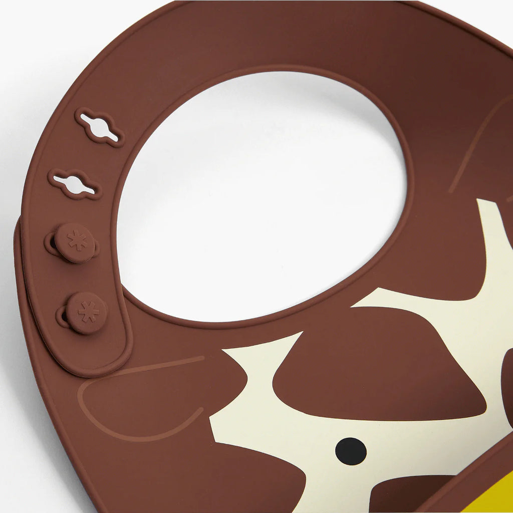 Zoo Fold & Go Silicone Bib - Giraffe