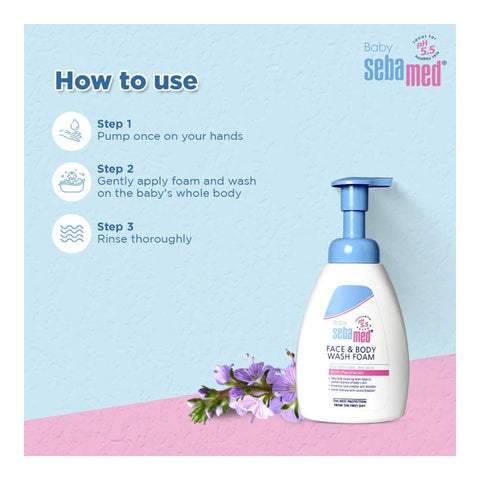 Sebamed Face & Body Foam Wash White - 400 Ml
