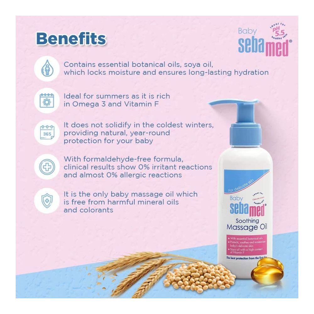 Sebamed Soothing Baby Massage Oil - 150 Ml