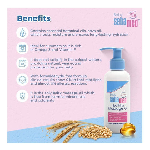 Sebamed Soothing Baby Massage Oil - 150 Ml