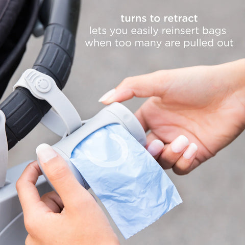 Ubbi On The Go Bag Dispenser - White
