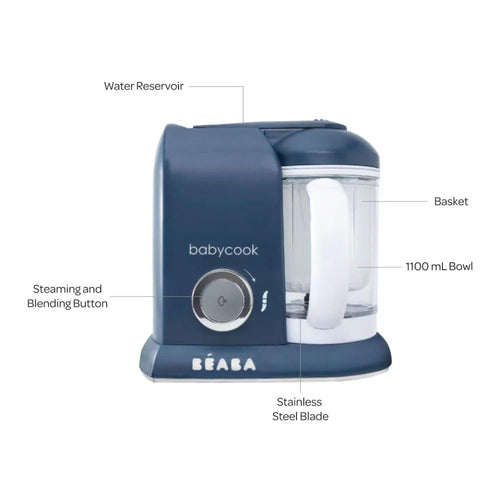 Babycook Solo 4 In 1 Food Processor - Navy
