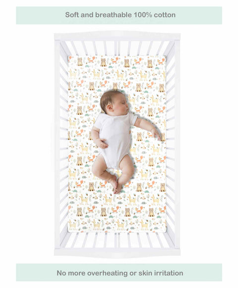 Abracadabra Flat Sheet (Set Of 2) - Bambi & Friends