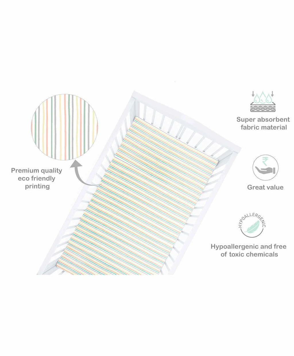 Abracadabra Flat Sheet (Set Of 2) - Bambi & Friends