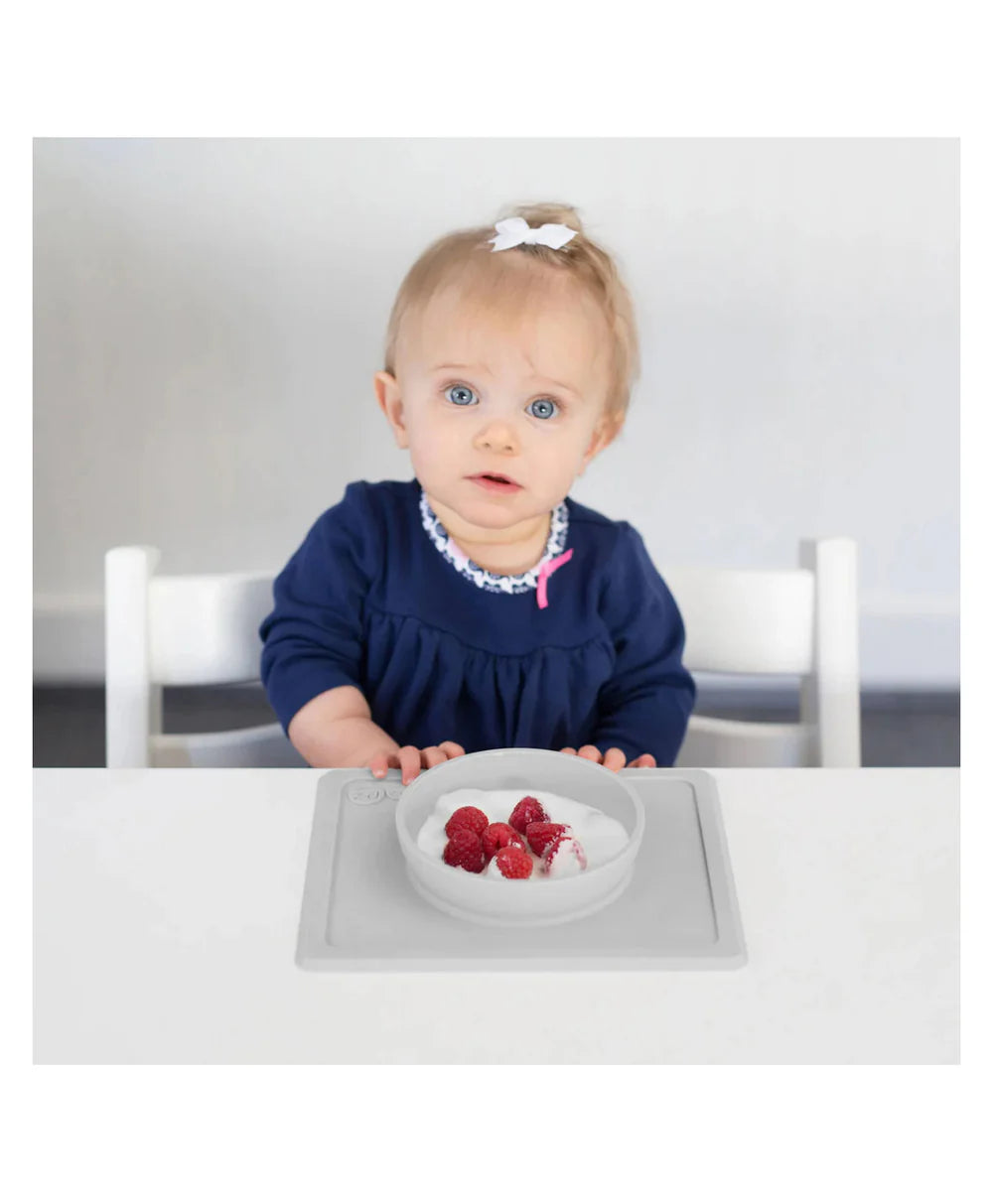 Happy Bowl for Toddlers - Pewter