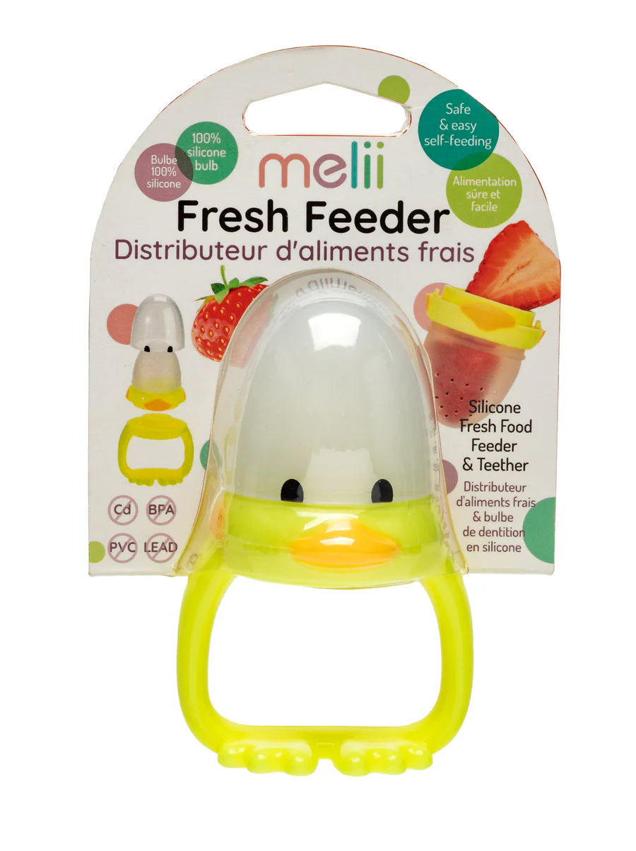 Silicone Duck Fresh Food Feeder and Teether - 1 Pack
