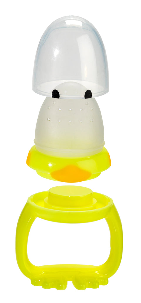 Silicone Duck Fresh Food Feeder and Teether - 1 Pack