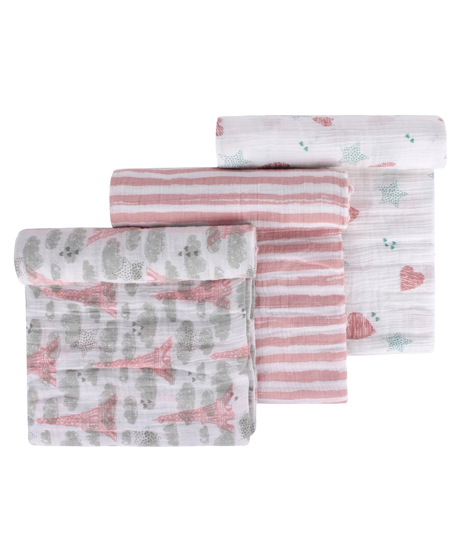 Abracadabra Swaddles (Set Of 3) - Eiffel Tower