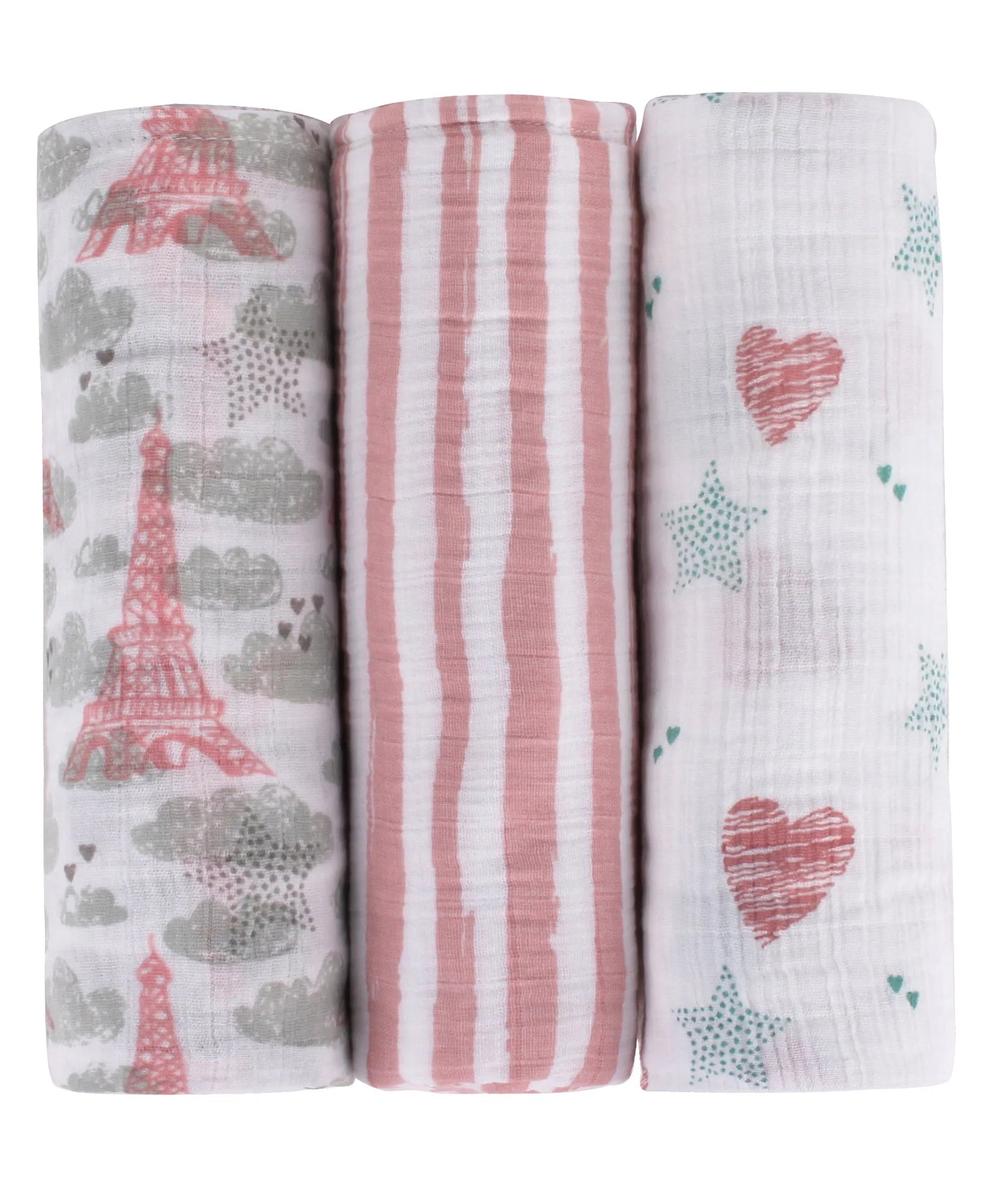 Abracadabra Swaddles (Set Of 3) - Eiffel Tower