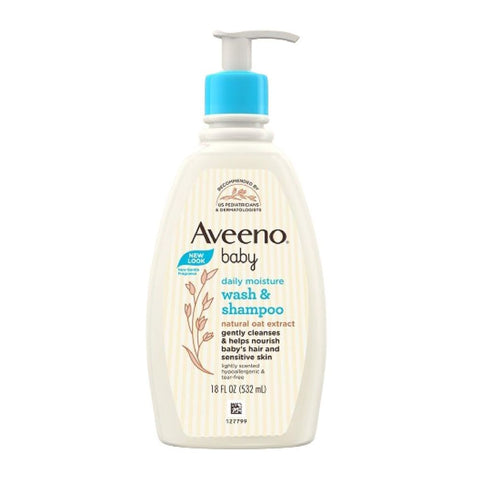 Baby Daily Moisture Wash & Shampoo - 532 ml