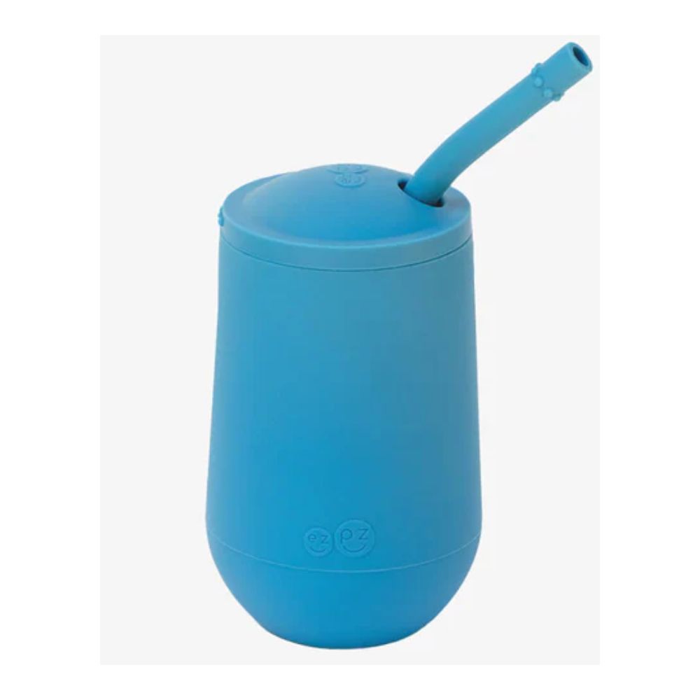 Happy Cup + Straw System for Preschoolers - Blue