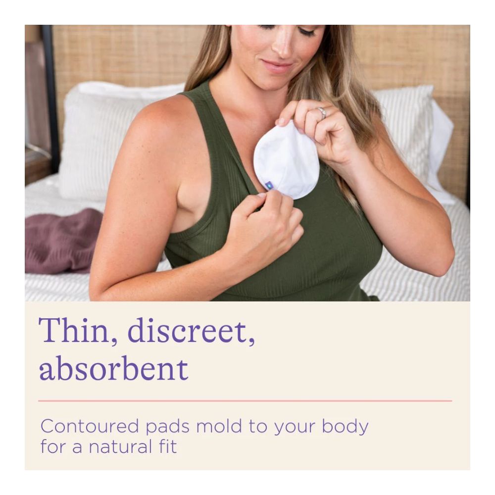 Lansinoh Washable Nursing Pads for Breastfeeding Moms- 4pcs