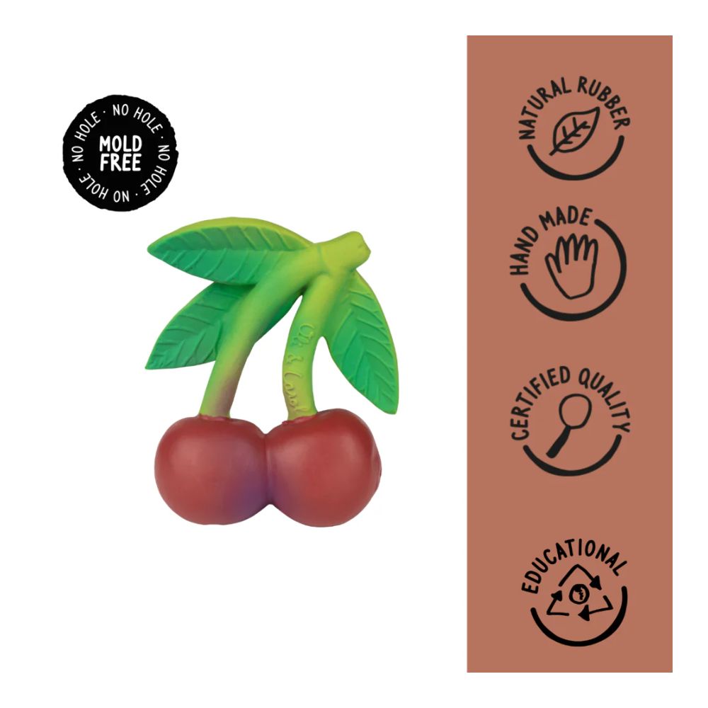 Mery The Cherry Natural Rubber Teether
