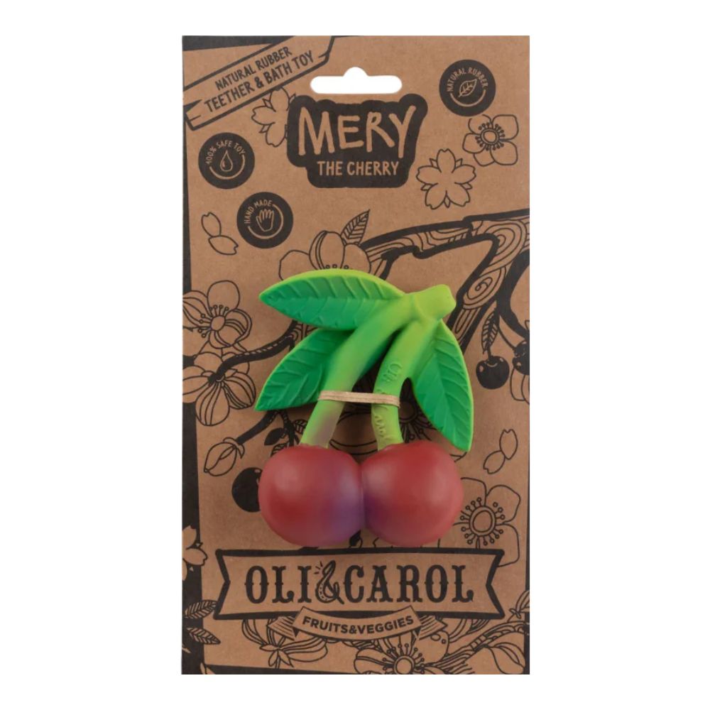 Mery The Cherry Natural Rubber Teether