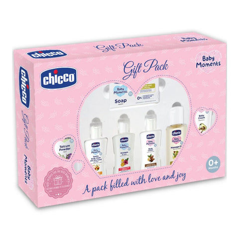 Baby Caring Pink New Born Gift Set-Pack Of 7-Gift For Baby Shower & Baby Birthday- Pink