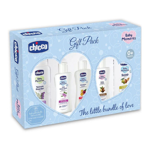 Baby Essential Blue New Born Gift Set-Pack Of 5-Gift For Baby Shower & Baby Birthday - Blue