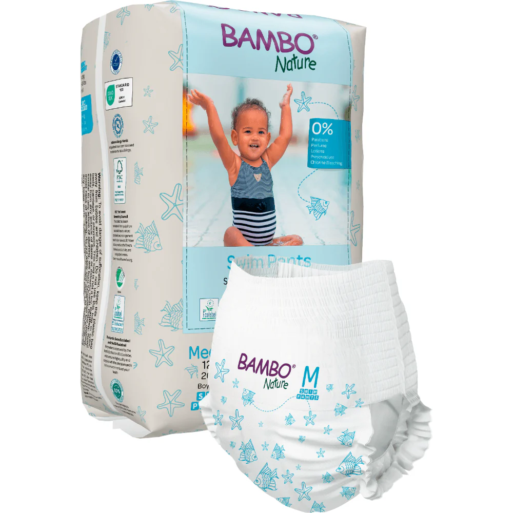 Disposable Swim Diaper Pants, Medium (12+ kg)