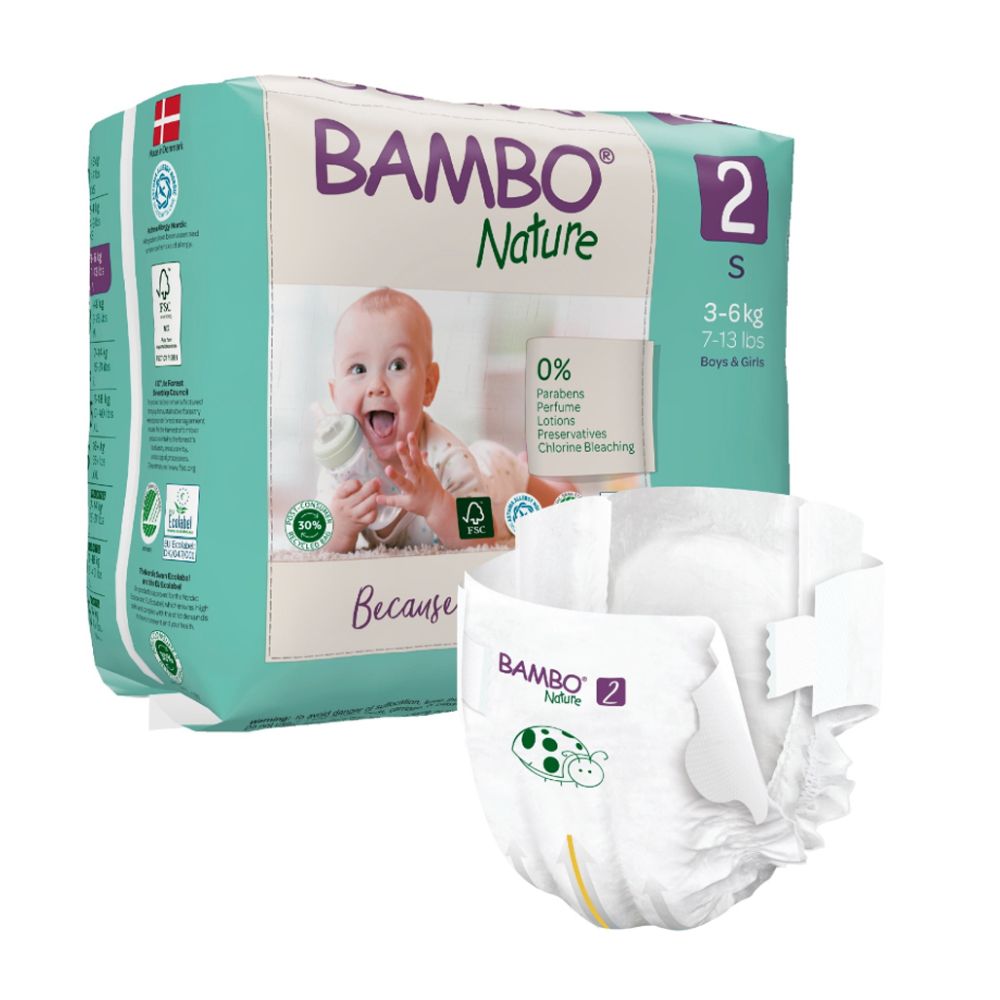 Skin Friendly Tape Diapers - Monthly Box - Size 2