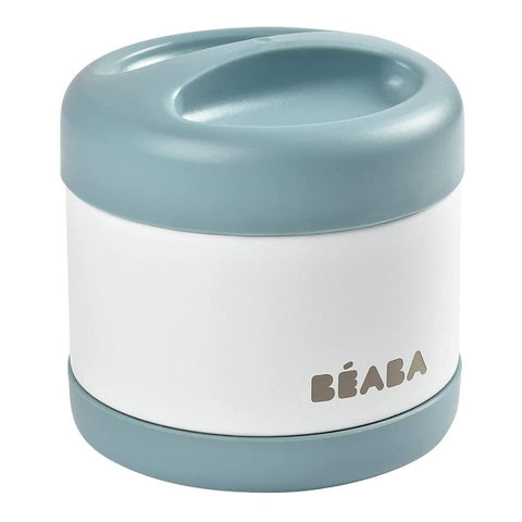 Stainless Steel Insulated Food Jar - Isothermal Portion - 500 ml- Baltic Blue/ White