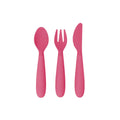 Happy Utensils for Toddlers(Spoon, Fork & Knife) - Pink