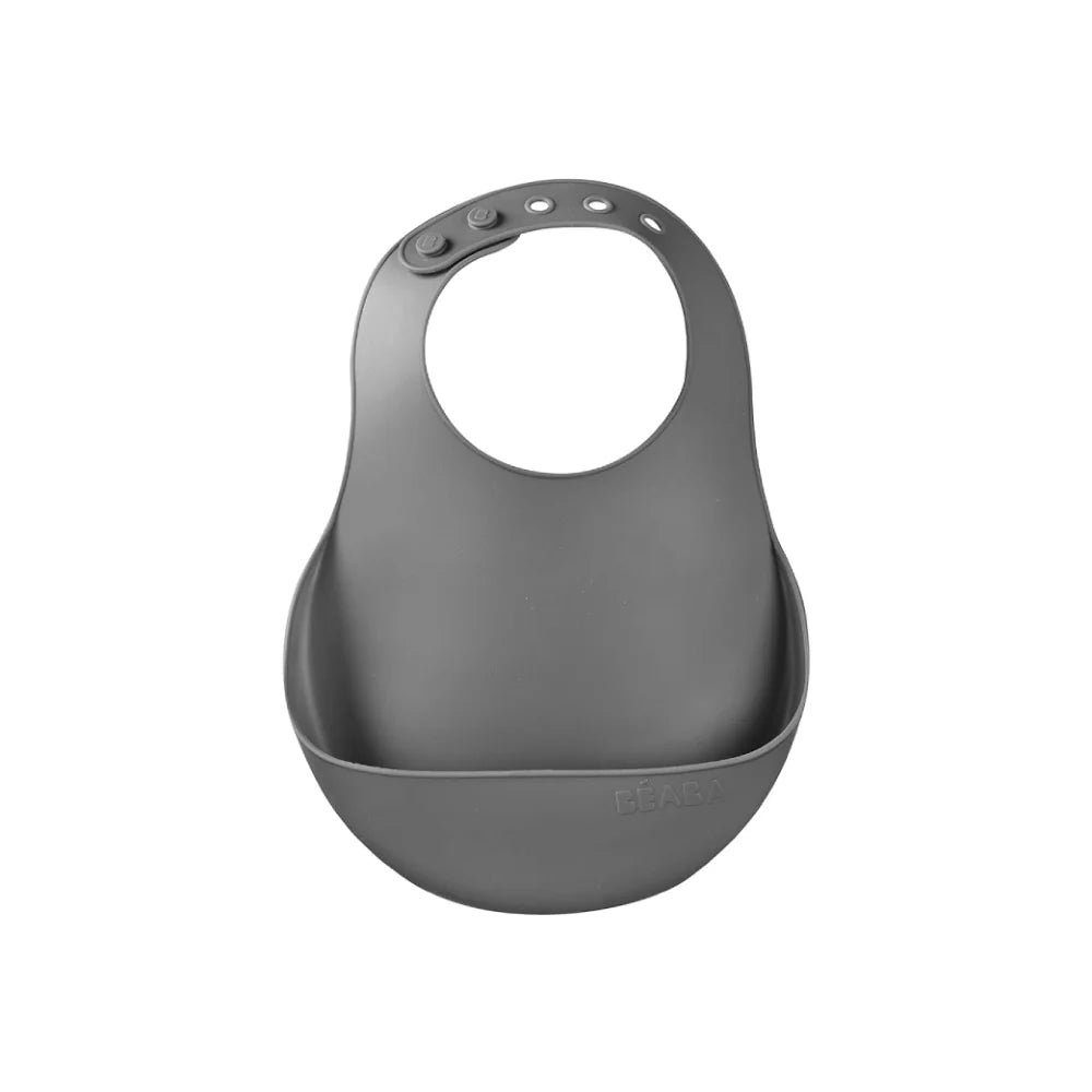 Silicone Bib - Mineral Grey
