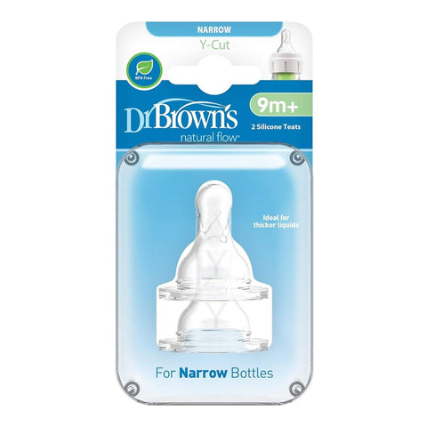 Y-Cut Silicone Narrow Nipple 2-Pack