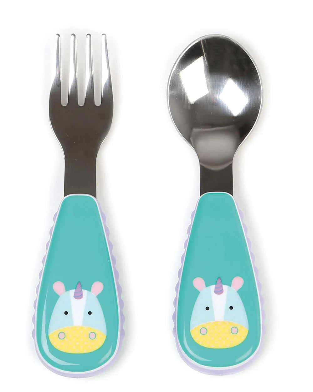 Zoo Utensils Fork & Spoon (3 to 36 Months) - Unicorn