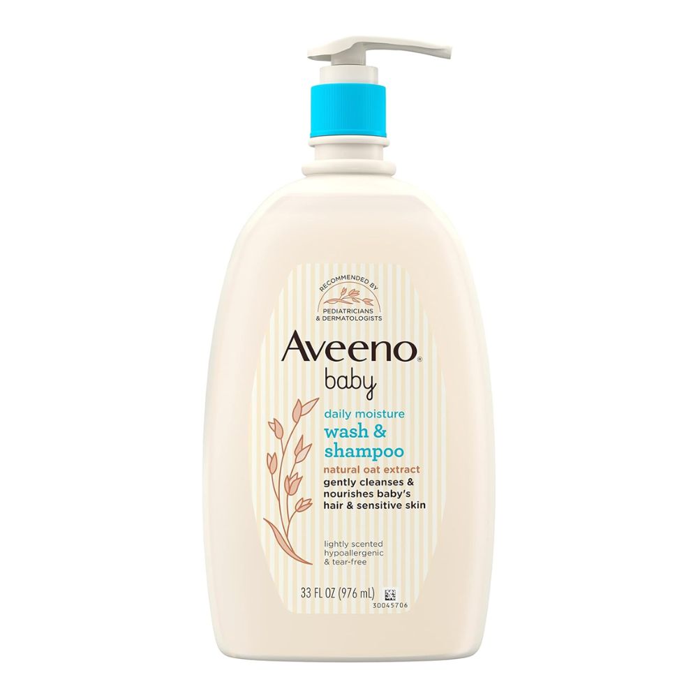 Baby Daily Moisture Wash & Shampoo - 976 ml