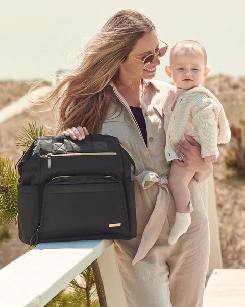 Mainframe Wide Open Backpack Diaper Bag - Black