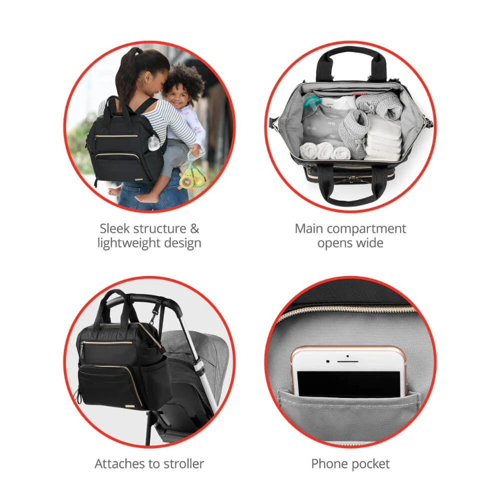 Mainframe Wide Open Backpack Diaper Bag - Dusty Rose