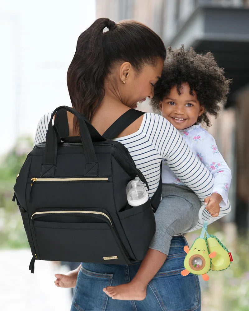 Mainframe Wide Open Backpack Diaper Bag - Black