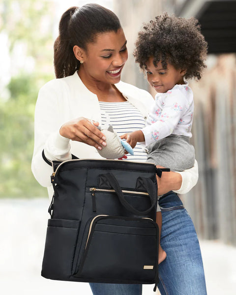 Mainframe Wide Open Backpack Diaper Bag - Black