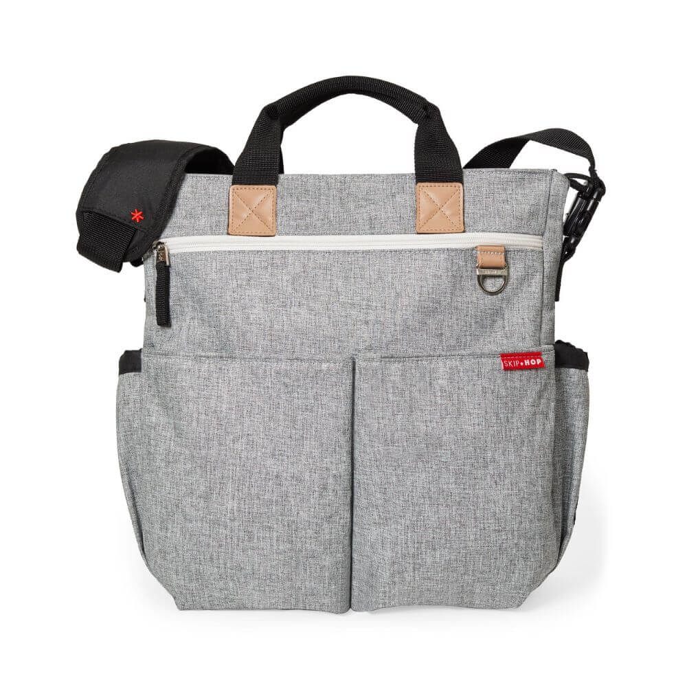 Duo Signature Diaper Bag- Grey Melange