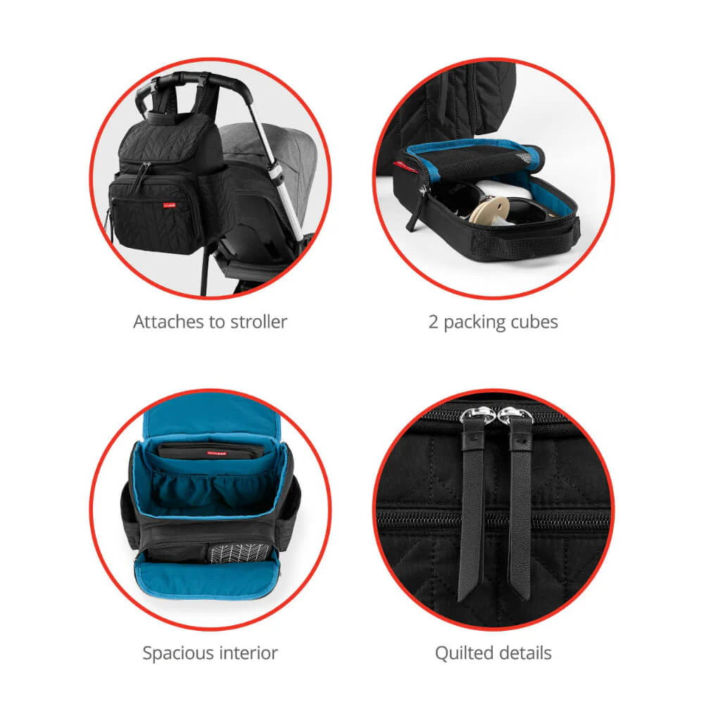 Forma Backpack Diaper Bag - Jet Black