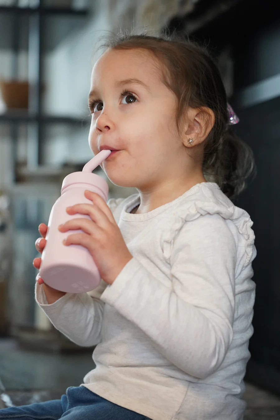 Silicone Water Bottle - Pink