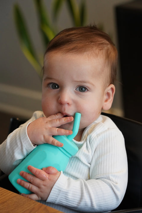 Silicone Water Bottle - Blue
