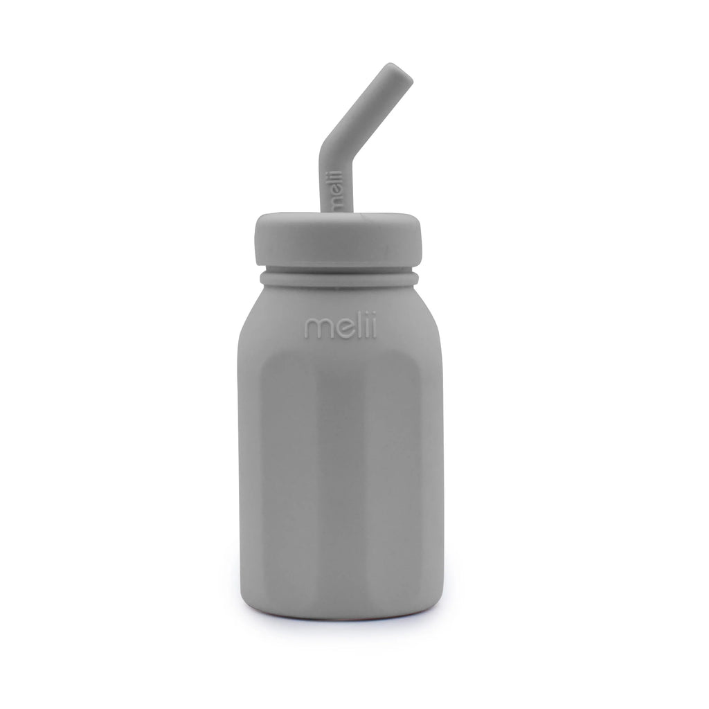 Silicone Water Bottle - Grey