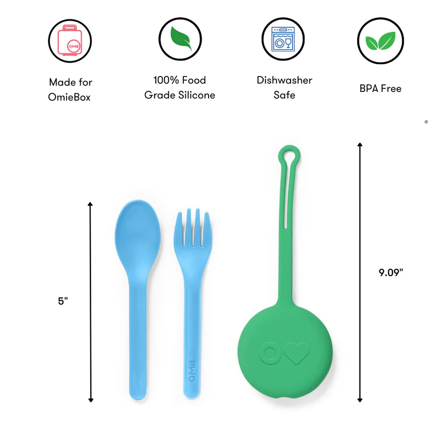 OmiePod & Utensils - Mint Green