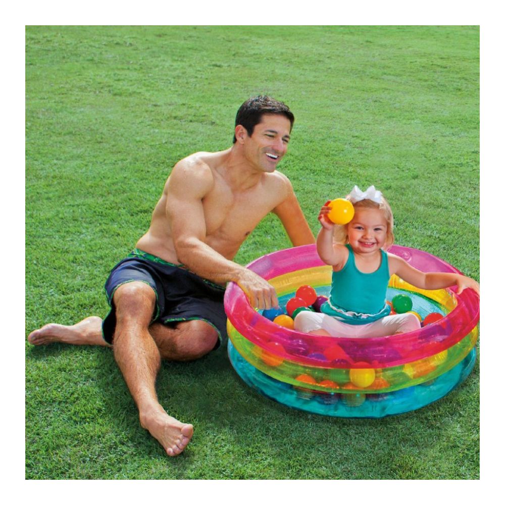 Classic 3-Ring Baby Inflatable Ball Pit