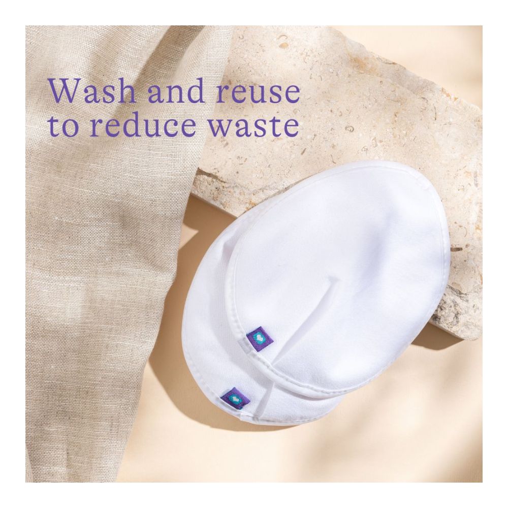 Lansinoh Washable Nursing Pads for Breastfeeding Moms- 4pcs