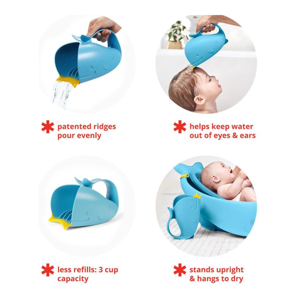 Skip Hop Moby Waterfall Bath Rinser Blue