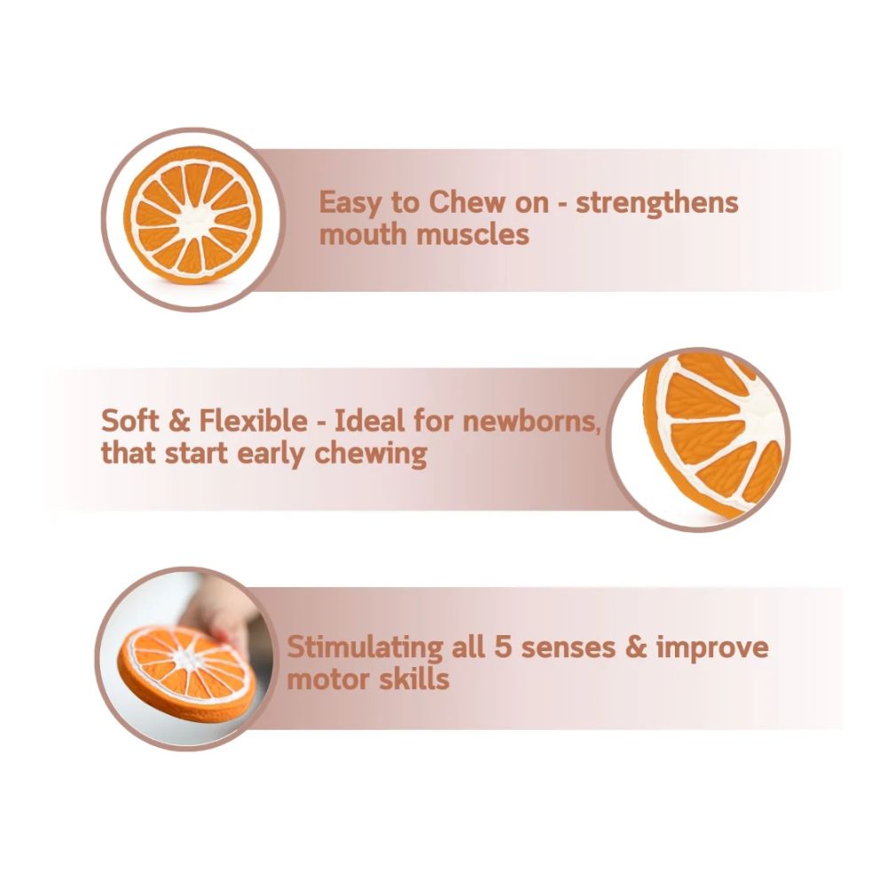 Clementino The Orange Natural Rubber Teether