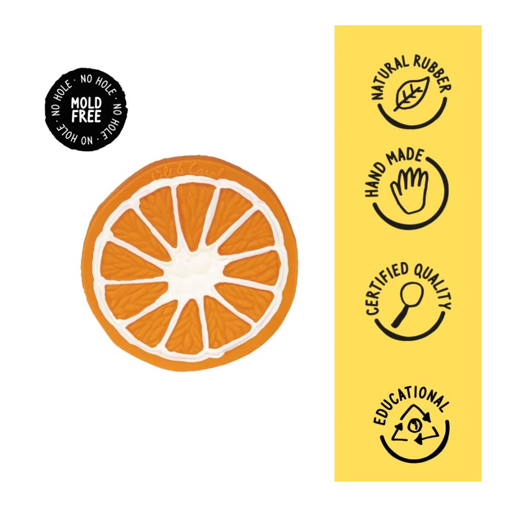 Clementino The Orange Natural Rubber Teether