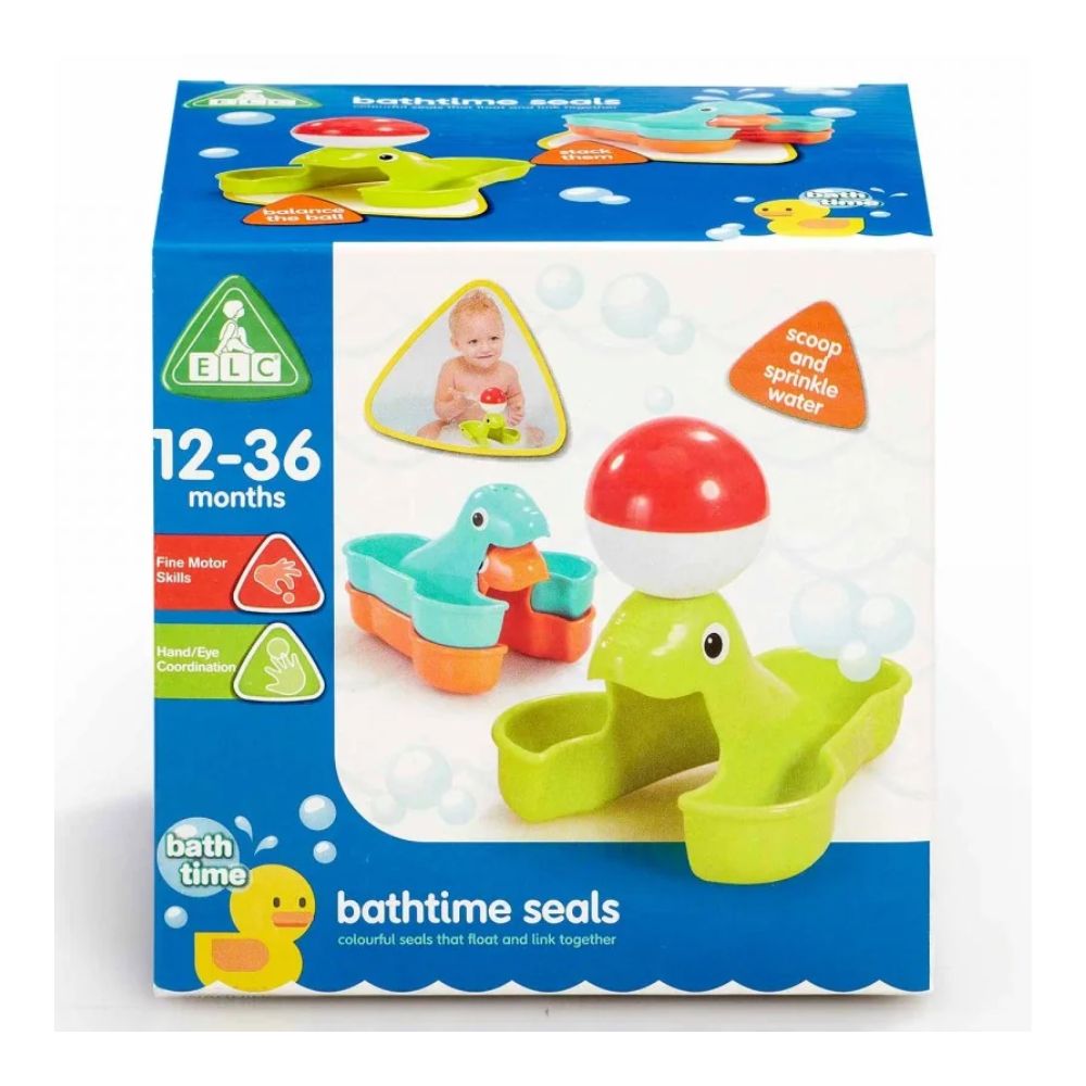 Elc Bathtime Stacking Seals Multicolour 12M+