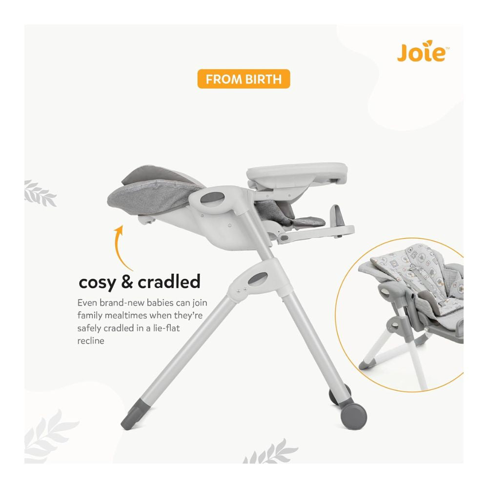 Mimzy Recline High Chair - Elephant Duo