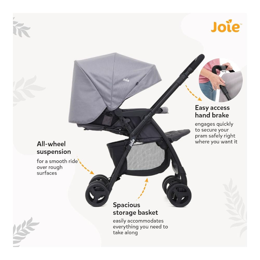 Mirus Reversible Handle Stroller - Dark Pewter