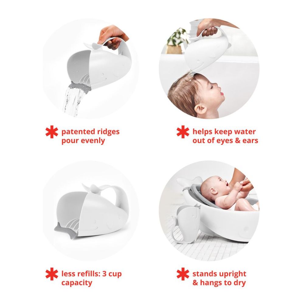 Moby Waterfall Bath Rinser - White