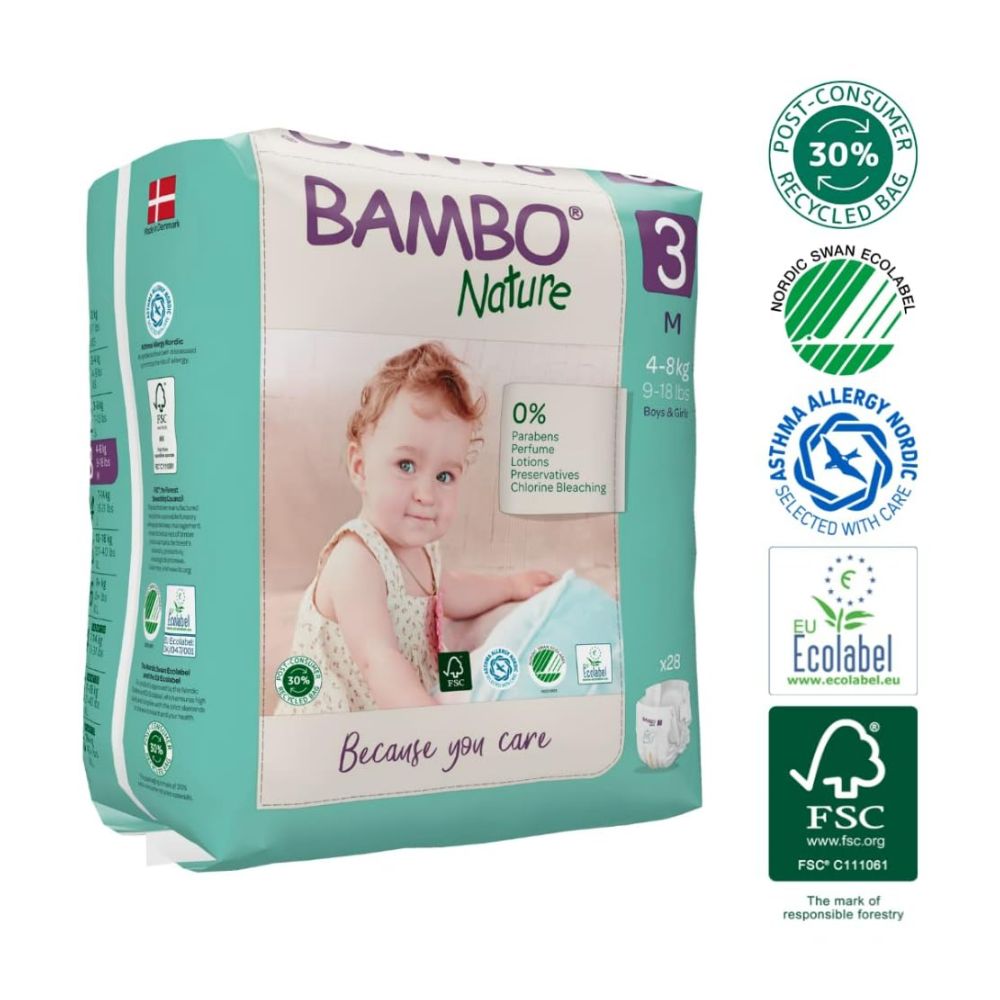Tape Diapers Medium Size - 28 Pieces
