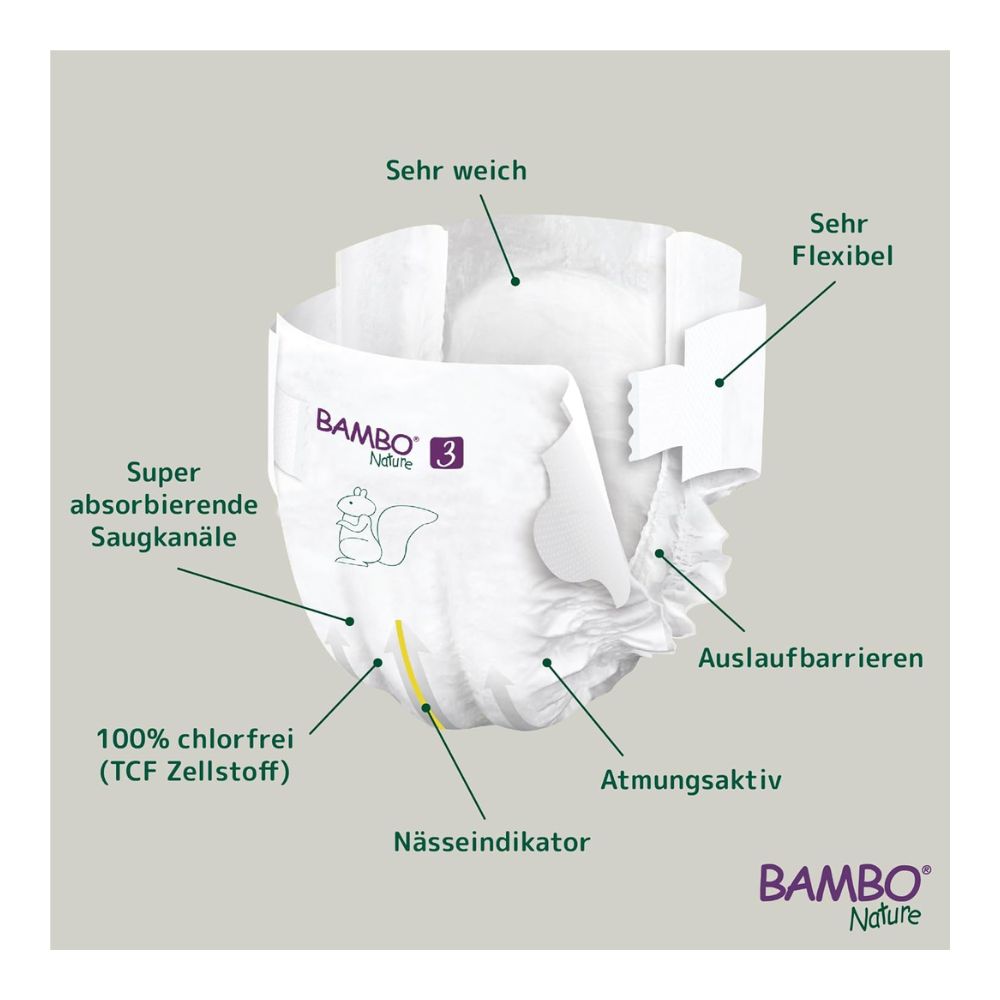 Tape Diapers Medium Size - 52 Pieces